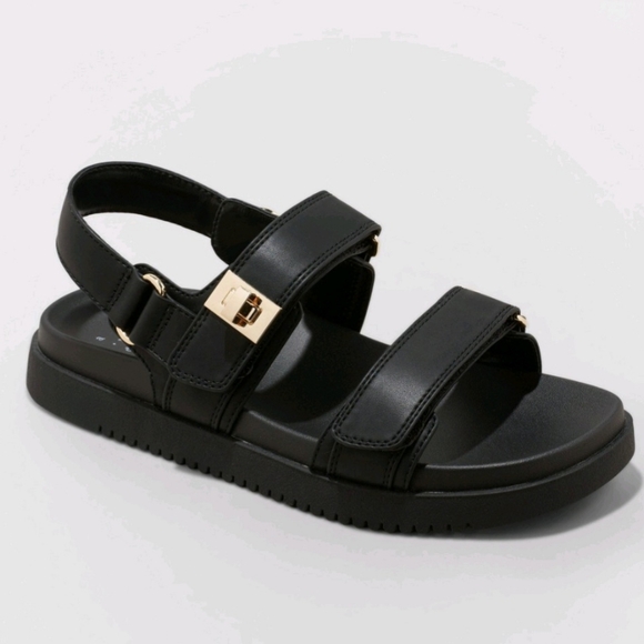 Women's Flatbed Ankle Strap Sandals 8.5 A New Day - Picture 9 of 9